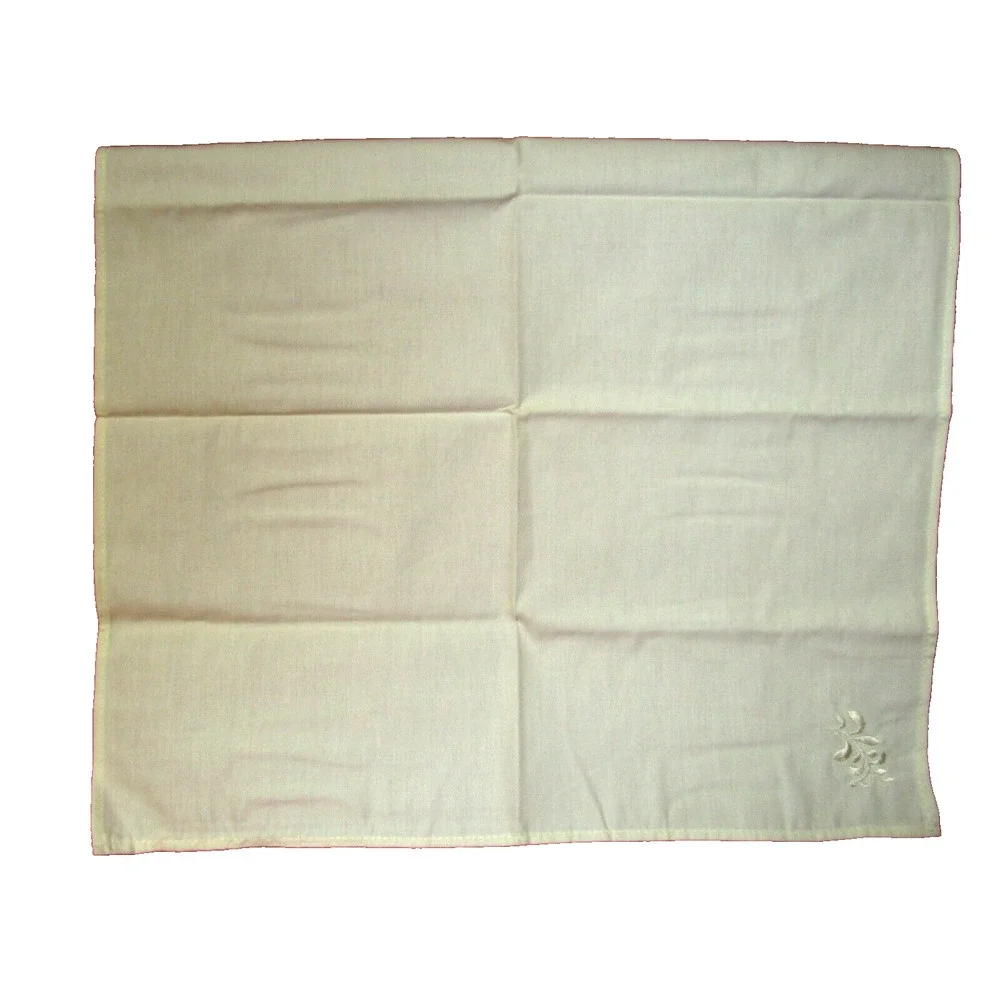 Better Homes & Gardens Cream Parchment Embroidered Napkins Set of 2, 18x18 inch